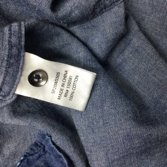 Flag & Anthem Mens Hawaiian Shirt Size XL Blue Pink Flamingo Palm Tree Print - Picture 4 of 5